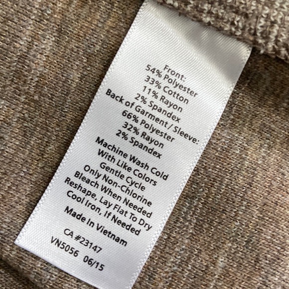 Talbots Pullover Crew Neck Sweater Geometric Patterned Size Lp - Picture 12 of 12